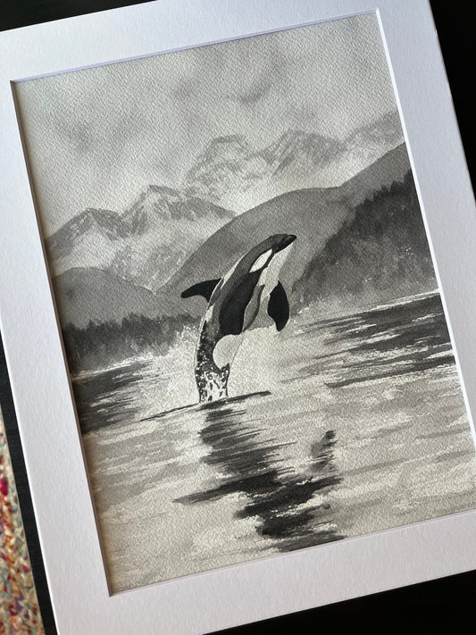 Original Watercolor 9x12 - “Echoes of the Coast”