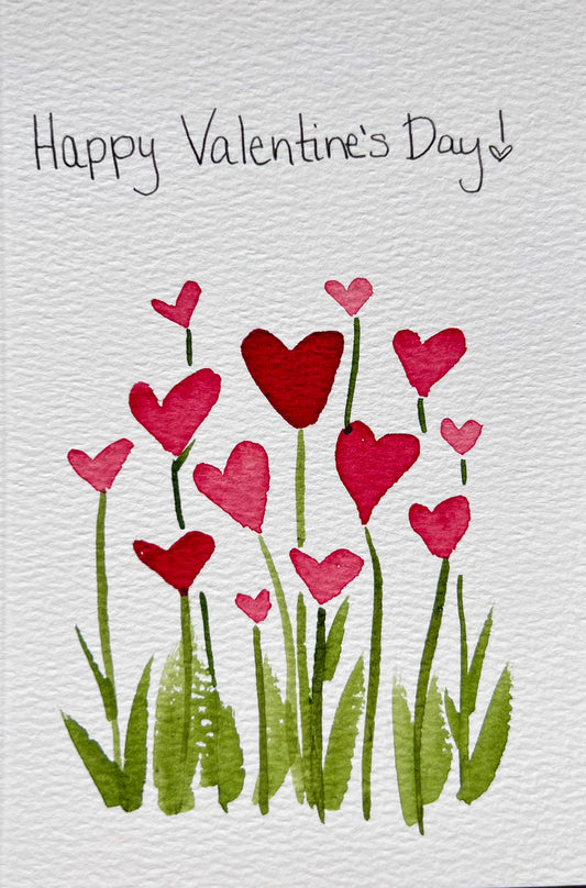 Valentine’s Card - Heart Flowers