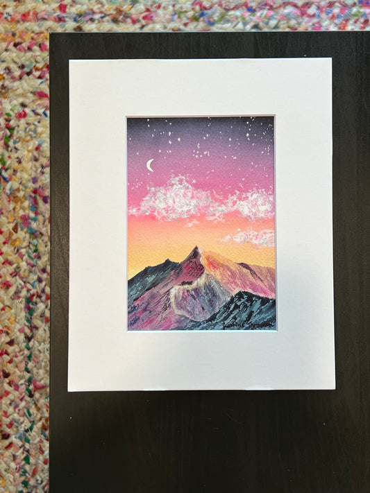 Original Watercolor 5X7 - Electric Summit