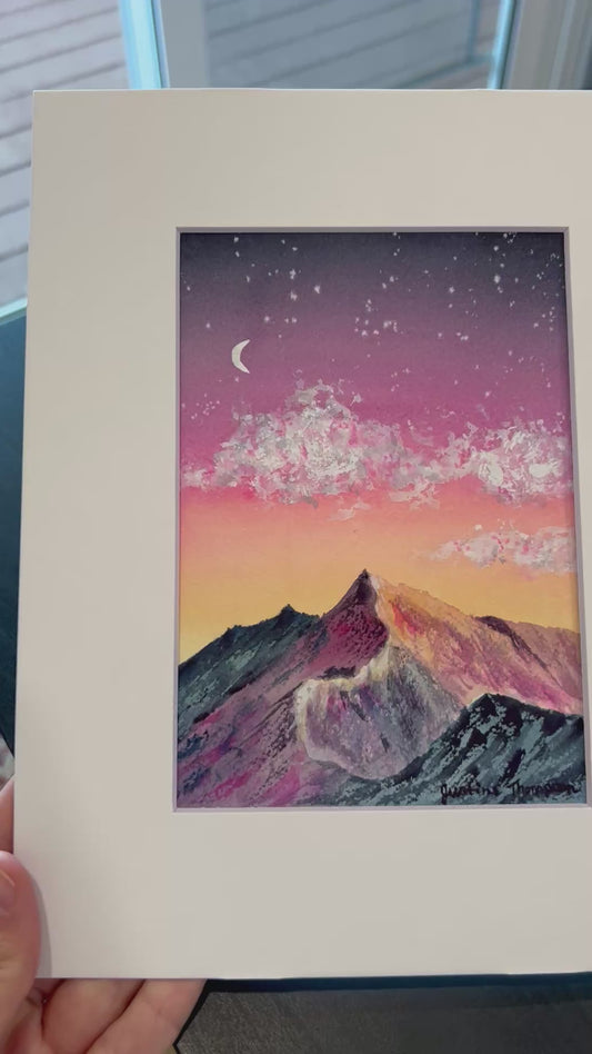 Original Watercolor 5X7 - Electric Summit